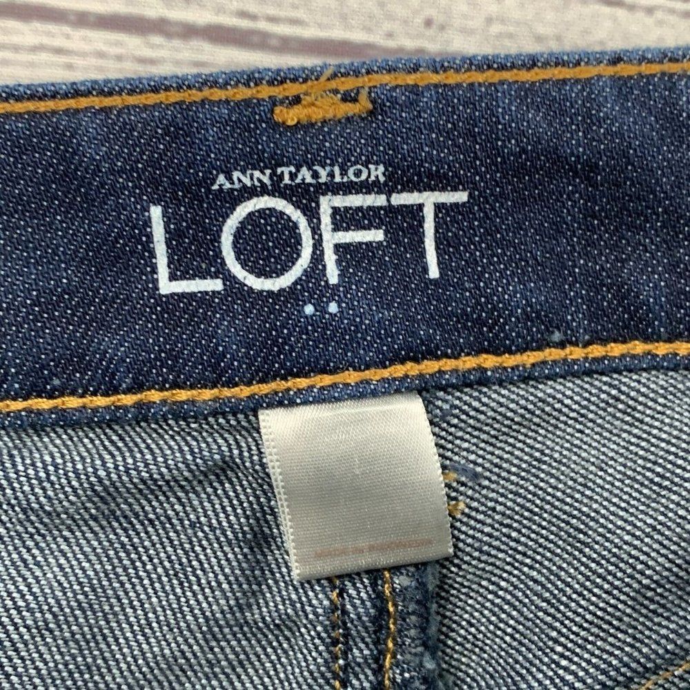 LOFT Jeans 2 Curvy Skinny Dark Wash Inseam 30" - Picture 8 of 9